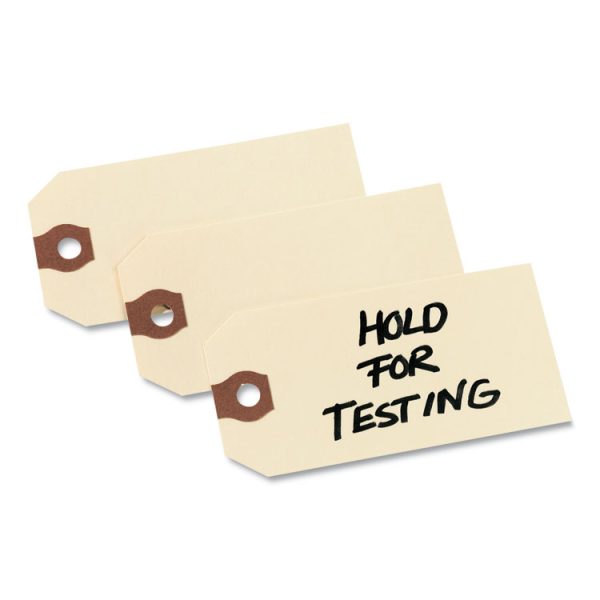 Unstrung Shipping Tags, 11.5 pt Stock, 2.75 x 1.38, Manila, 1,000/Box - Image 4