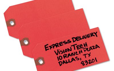 Unstrung Shipping Tags, 11.5 pt.Stock, 4.75 x 2.38, Red, 1,000/Box