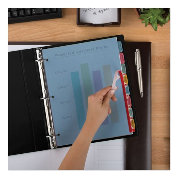Print and Apply Index Maker Clear Label Plastic Dividers with Printable Label Strip, 8-Tab, 11 x 8.5, Assorted Tabs, 5 Sets - Image 7