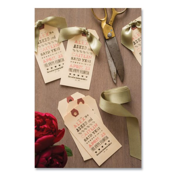 Strung Shipping Tags, 11.5 pt Stock, 4.75 x 2.38, Manila, 1,000/Box - Image 3