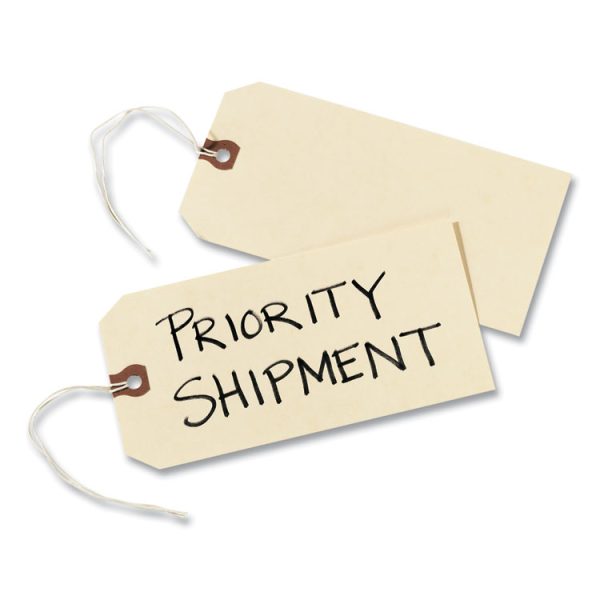 Strung Shipping Tags, 11.5 pt Stock, 4.75 x 2.38, Manila, 1,000/Box - Image 5