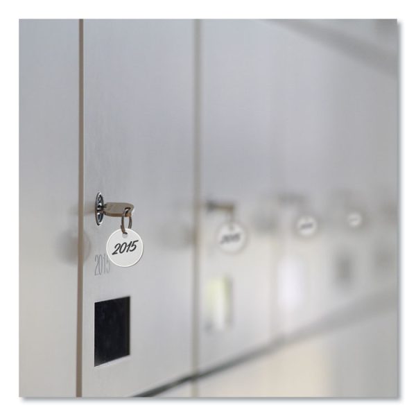 Heavyweight Stock Metal Rim Tags, 1.25" dia, White, 500/Box - Image 8