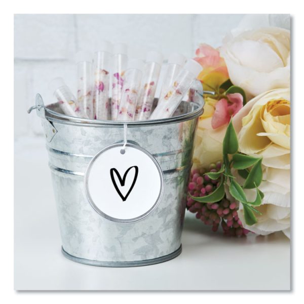 Heavyweight Stock Metal Rim Tags, 2.25" dia, White, 500/Box - Image 6