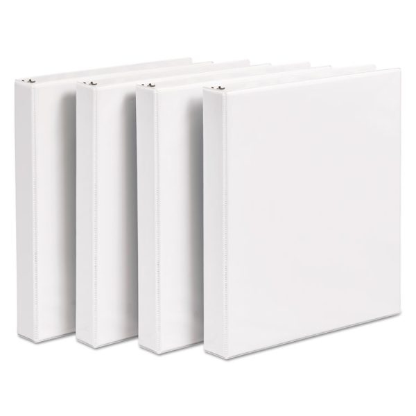 Durable View Binder With Durahinge And Slant Rings, 3 Rings, 1" Capacity, 11 X 8.5, White, 4/pack - Image 8