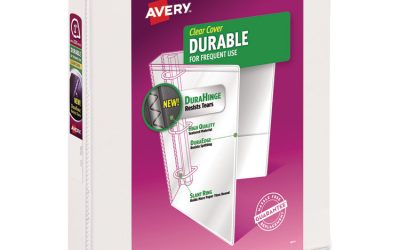 Durable View Binder With Durahinge And Slant Rings, 3 Rings, 1″ Capacity, 11 X 8.5, White, 4/pack