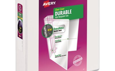Durable View Binder With Durahinge And Slant Rings, 3 Rings, 2″ Capacity, 11 X 8.5, White, 4/pack