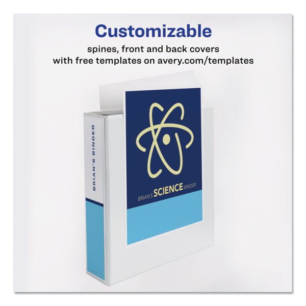 Durable View Binder With Durahinge And Slant Rings, 3 Rings, 2" Capacity, 11 X 8.5, White, 4/pack - Image 3