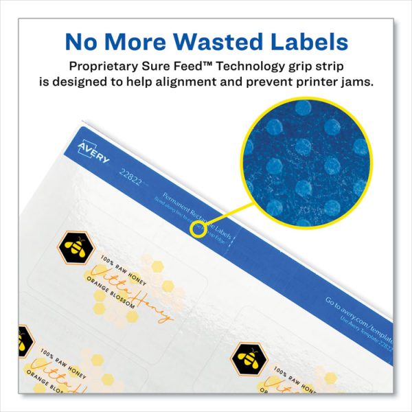 Print-To-The-Edge Labels With Sure Feed And Easy Peel, 2 X 3, Glossy Clear, 80/pack - Image 4