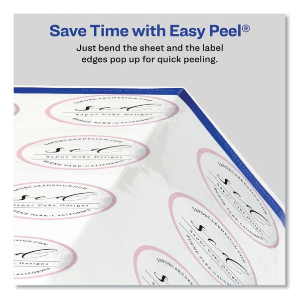 Round Print-To-The Edge Labels With Sure Feed And Easy Peel, 2" Dia, Glossy Clear, 120/pk - Image 5