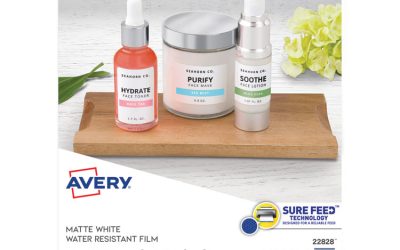 Removable Durable White Rectangle Labels w/ Sure Feed, 1.25 x 1.75, 256/PK