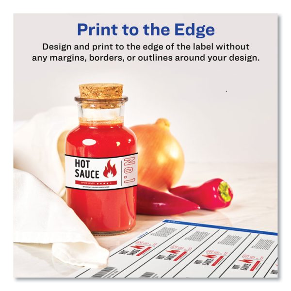 Water-Resistant Wraparound Labels w/ Sure Feed, 9.75 x 1.25, White, 40/Pack - Image 4