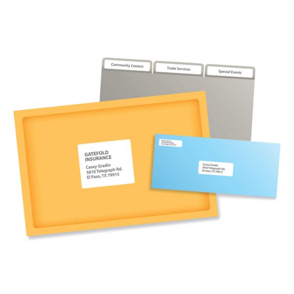 Labels, Laser Printers, 1 X 2.63, White, 30/sheet, 250 Sheets/box - Image 5