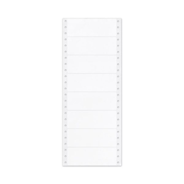 Dot Matrix Printer Mailing Labels, Pin-Fed Printers, 1.44 X 4, White, 5,000/box - Image 3