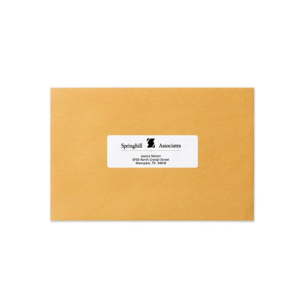 Dot Matrix Printer Mailing Labels, Pin-Fed Printers, 1.44 X 4, White, 5,000/box - Image 2