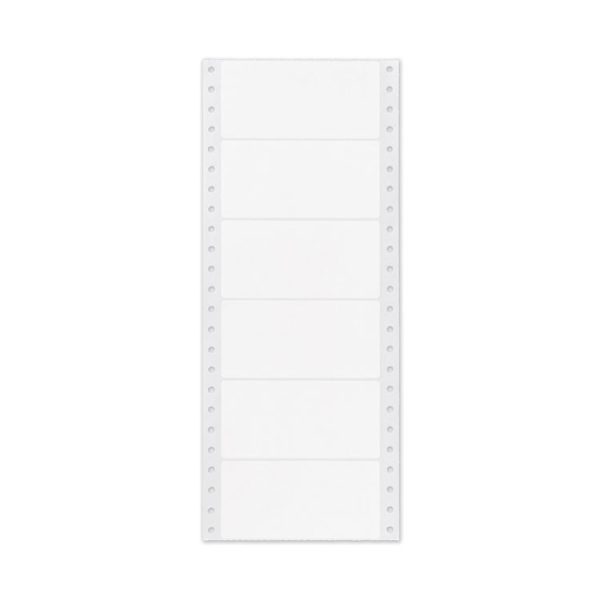 Dot Matrix Printer Mailing Labels, Pin-Fed Printers, 1.94 X 4, White, 5,000/box - Image 3