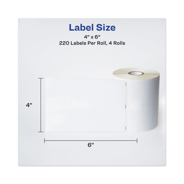 Multipurpose Thermal Labels, 4 X 6, White, 220/roll, 4 Rolls/pack - Image 7