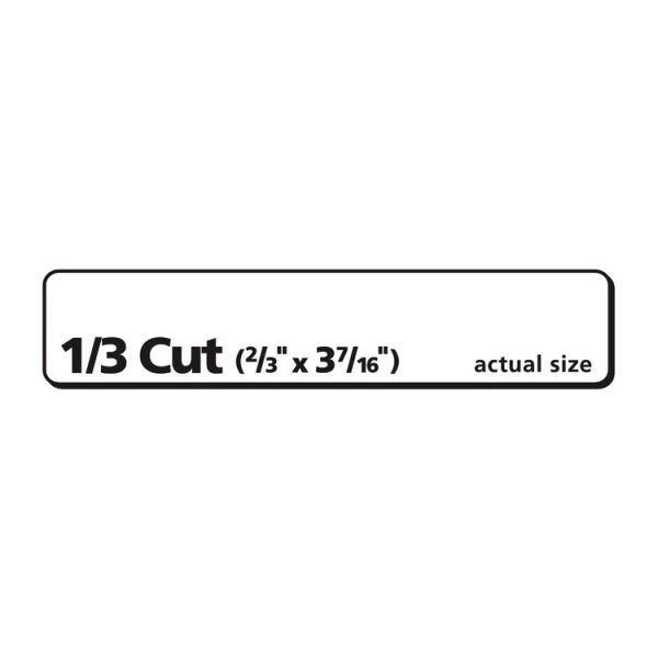 Ecofriendly Permanent File Folder Labels, 0.66 X 3.44, White, 30/sheet, 50 Sheets/pack - Image 3