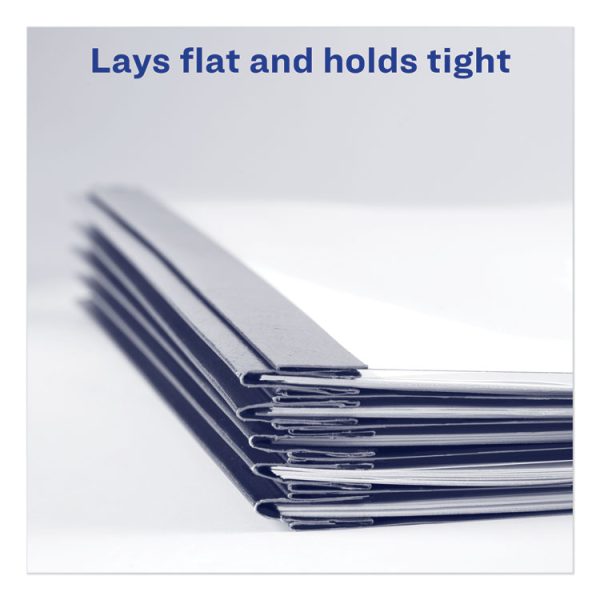 Durable Clear Front Report Cover, Prong Fastener, 0.13" Capacity, 8.5 X 11, Clear/blue, 25/box - Image 2