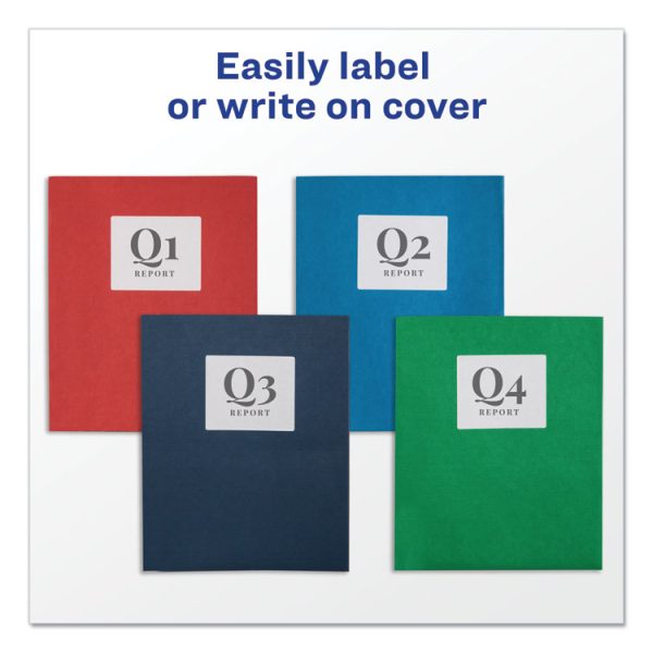 Two-Pocket Folder, Prong Fastener, 0.5" Capacity, 11 X 8.5, Green, 25/box - Image 2