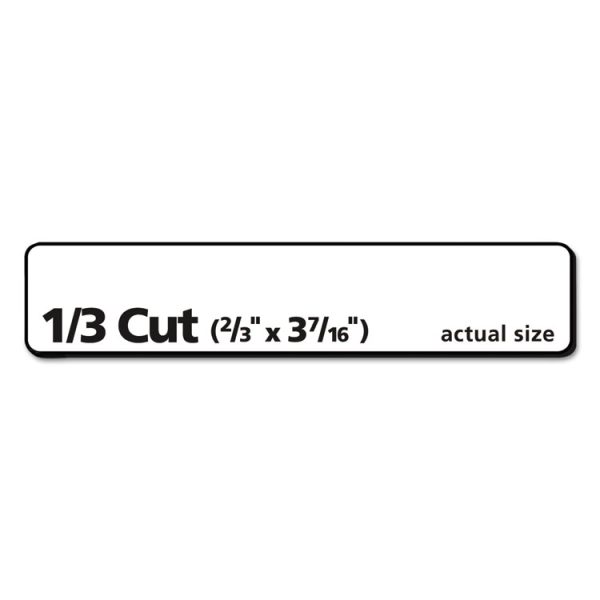 Ecofriendly Permanent File Folder Labels, 0.66 X 3.44, White, 30/sheet, 25 Sheets/pack - Image 3