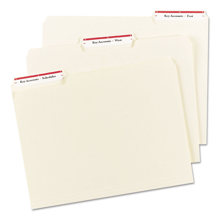 Permanent Trueblock File Folder Labels With Sure Feed Technology, 0.66 X 3.44, White, 30/sheet, 50 Sheets/box - Image 3
