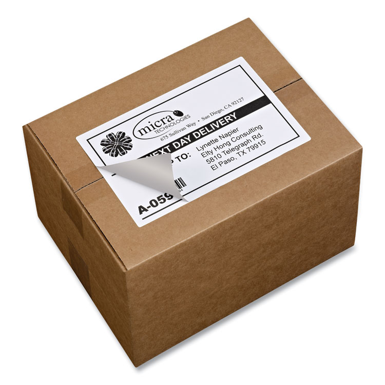 Shipping Labels W/ Trueblock Technology, Laser Printers, 5.5 X 8.5, White, 2/sheet, 100 Sheets/box - Image 3