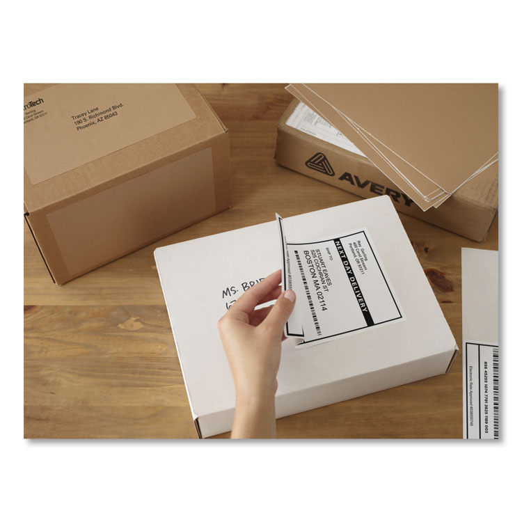 Shipping Labels W/ Trueblock Technology, Laser Printers, 5.5 X 8.5, White, 2/sheet, 100 Sheets/box - Image 7