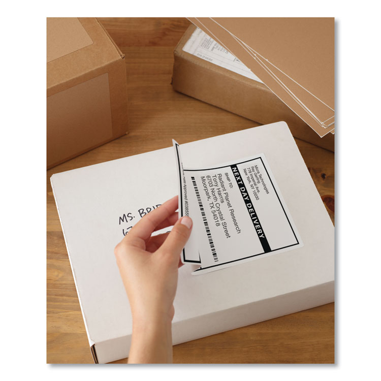 Shipping Labels W/ Trueblock Technology, Laser Printers, 5.5 X 8.5, White, 2/sheet, 100 Sheets/box - Image 4