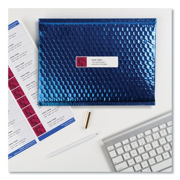 Easy Peel White Address Labels W/ Sure Feed Technology, Laser Printers, 1 X 4, White, 20/sheet, 100 Sheets/box - Image 4