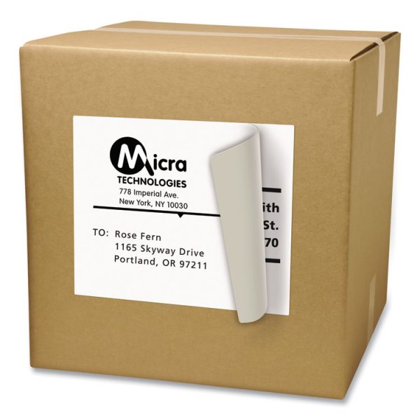 Shipping Labels With Trueblock Technology, Laser Printers, 8.5 X 11, White, 100/box - Image 5