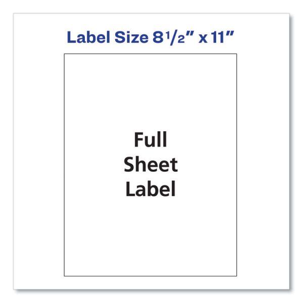 Shipping Labels With Trueblock Technology, Laser Printers, 8.5 X 11, White, 100/box - Image 3