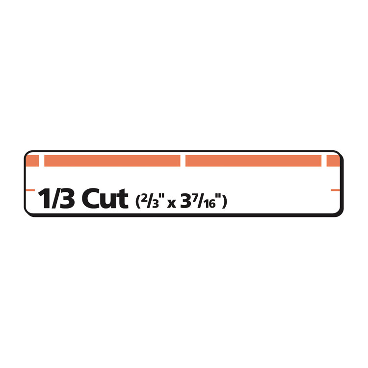 Permanent Trueblock File Folder Labels With Sure Feed Technology, 0.66 X 3.44, White, 30/sheet, 25 Sheets/pack - Image 4