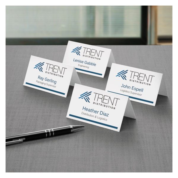 Small Tent Card, White, 2 X 3.5, 4 Cards/sheet, 40 Sheets/pack - Image 3