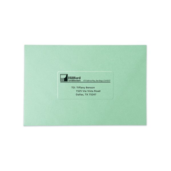 Copier Mailing Labels, Copiers, 1 X 2.81, Clear, 33/sheet, 70 Sheets/pack - Image 5