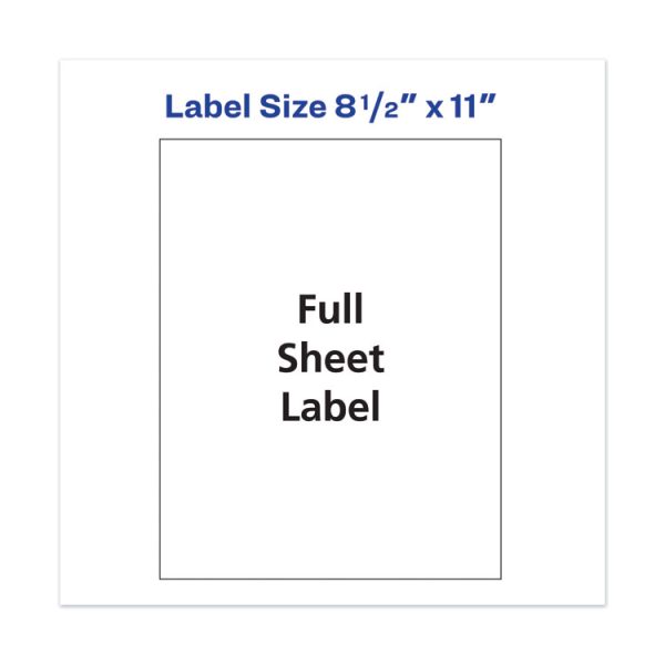 Copier Mailing Labels, Copiers, 8.5 X 11, White, 100/box - Image 6