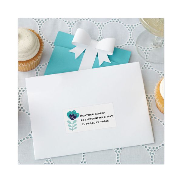 Copier Mailing Labels, Copiers, 1.5 X 2.81, White, 21/sheet, 100 Sheets/box - Image 2