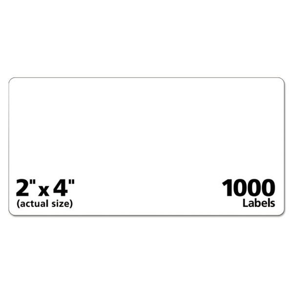 Repositionable Shipping Labels W/sure Feed, Inkjet/laser, 2 X 4, White, 1000/box - Image 3