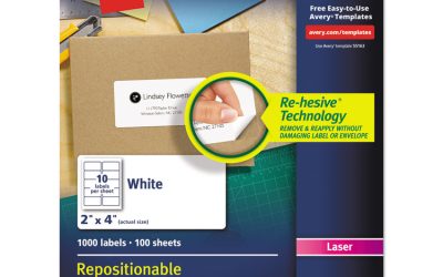 Repositionable Shipping Labels W/sure Feed, Inkjet/laser, 2 X 4, White, 1000/box