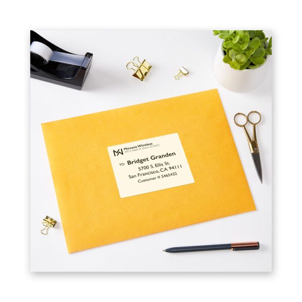 Waterproof Shipping Labels With Trueblock And Sure Feed, Laser Printers, 3.33 X 4, White, 6/sheet, 50 Sheets/pack - Image 3