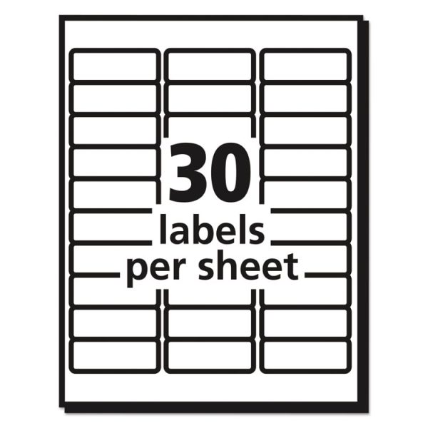 Matte Clear Easy Peel Mailing Labels W/ Sure Feed Technology, Laser Printers, 1 X 2.63, Clear, 30/sheet, 25 Sheets/box - Image 4