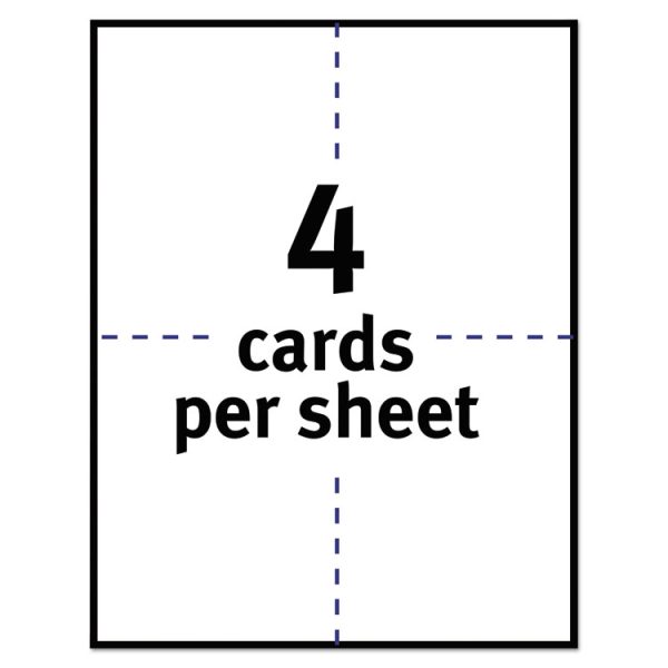 Printable Postcards, Laser, 80 Lb, 4.25 X 5.5, Uncoated White, 200 Cards, 4 Cards/sheet, 50 Sheets/box - Image 5