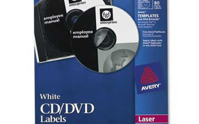Laser Cd Labels, Matte White, 40/pack