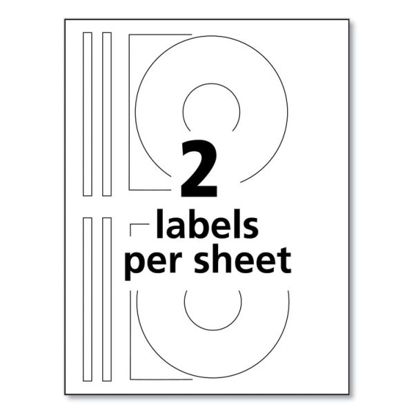 Laser Cd Labels, Matte White, 100/pack - Image 3