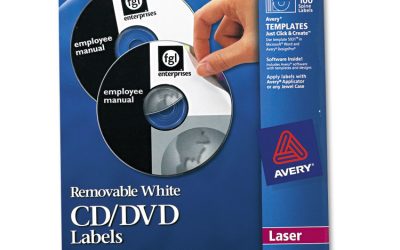 Laser Cd Labels, Matte White, 50/pack