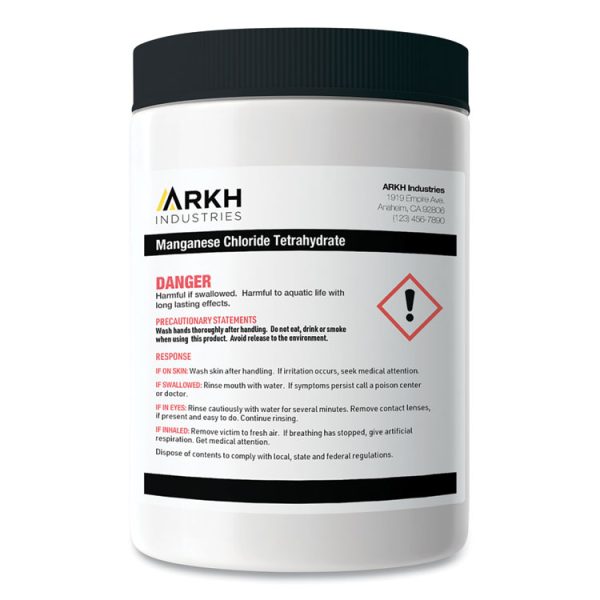 Ultraduty Ghs Chemical Waterproof And Uv Resistant Labels, 4 X 4, White, 4/sheet, 50 Sheets/box - Image 8