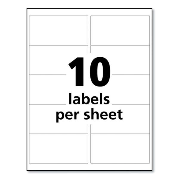Ultraduty Ghs Chemical Waterproof And Uv Resistant Labels, 2 X 4, White, 10/sheet, 50 Sheets/pack - Image 2