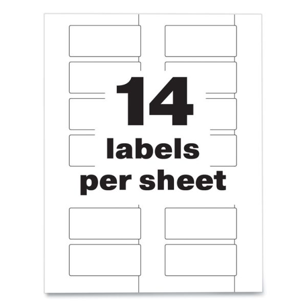 Permatrack Destructible Asset Tag Labels, Laser Printers, 1.25 X 2.75, White, 14/sheet, 8 Sheets/pack - Image 6