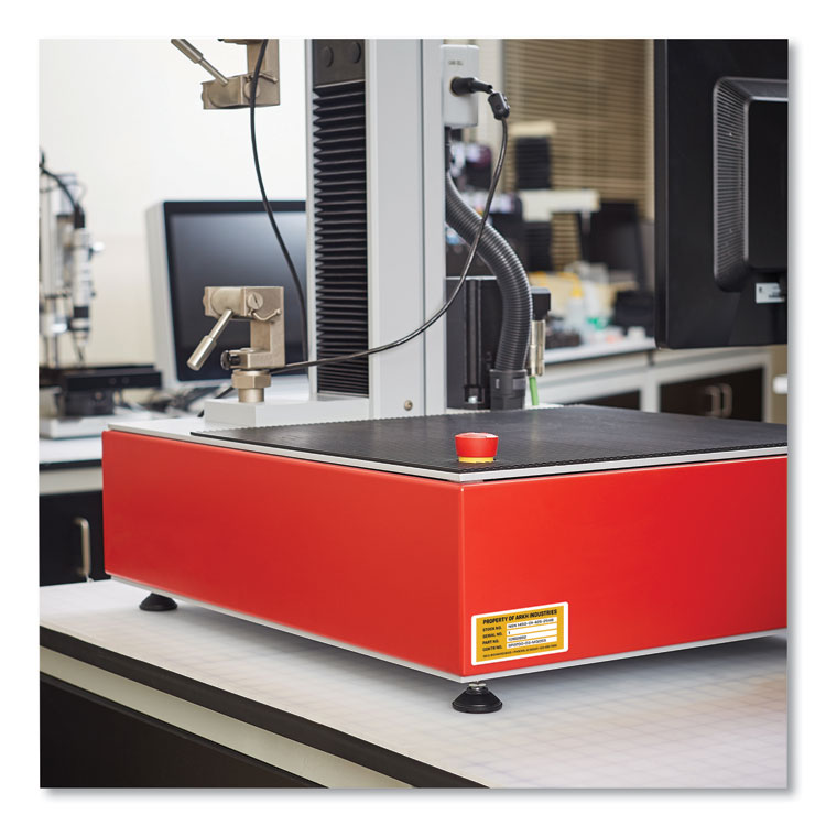 Permatrack Tamper-Evident Asset Tag Labels, Laser Printers, 2 X 3.75, White, 8/sheet, 8 Sheets/pack - Image 5