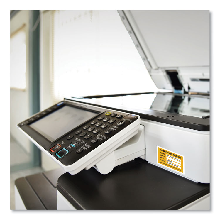 Permatrack Tamper-Evident Asset Tag Labels, Laser Printers, 2 X 3.75, White, 8/sheet, 8 Sheets/pack - Image 8