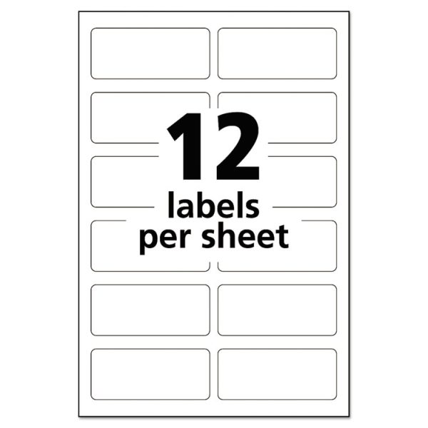 Durable Permanent Multi-Surface Id Labels, Inkjet/laser Printers, 0.75 X 1.75, White, 12/sheet, 10 Sheets/pack - Image 4